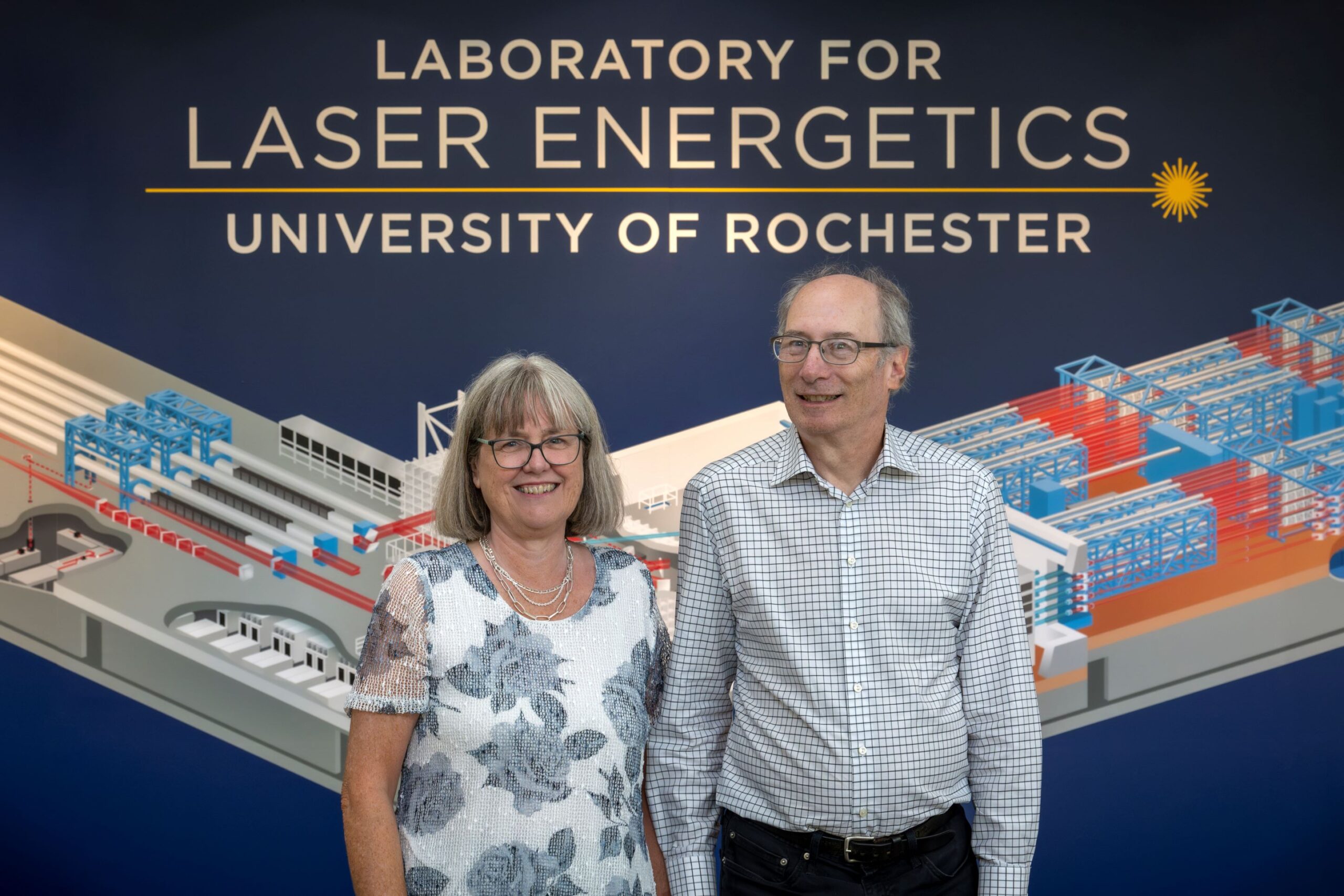 Donna Strickland and Douglas Dykaar visit LLE in September, 2024.